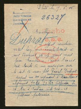 Expediente de Raoul Duprat