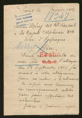 Expediente de Raymond Paul Méry