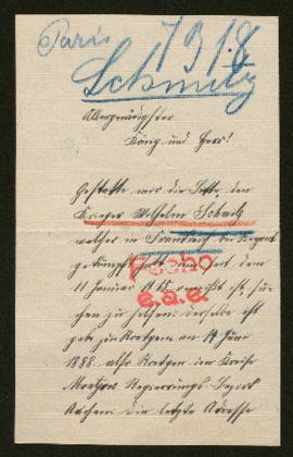 Expediente de Wilhelm Schmitz