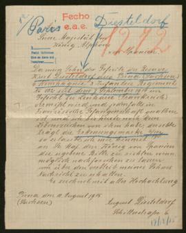 Expediente de Kurt Diesteldorf