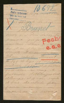Expediente de Henri Celestin Brunet