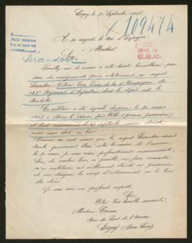 Expediente de Antoine Léon Louis Serándon