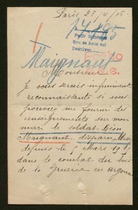 Expediente de Léon Maignaut