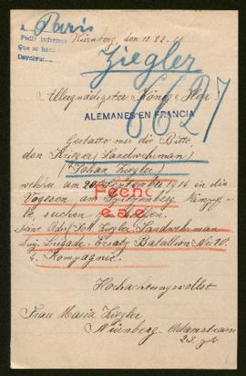 Expediente de Johann Ziegler