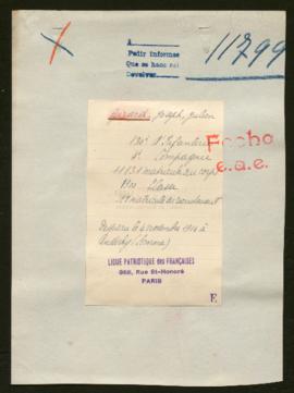 Expediente de Joseph Julien Girard