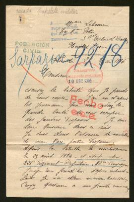 Expediente de la familia Sarrazin