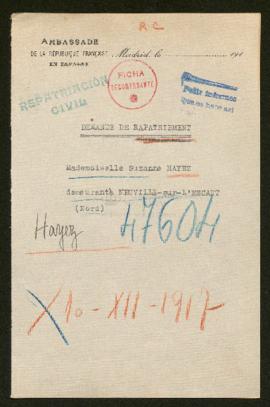 Expediente de Suzanne Hayez