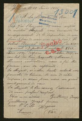 Expediente de Léonard Gérard Bernard
