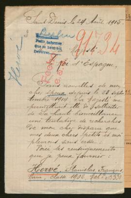 Expediente de Stanislas François Hervé