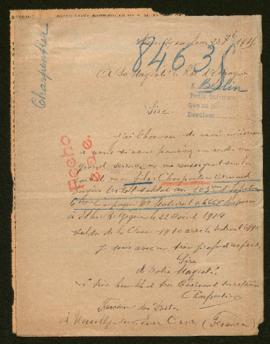 Expediente de Armand Eugène Vital Charpentier