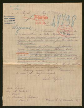 Expediente de Marie Lejeune Rousseau