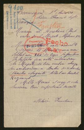 Expediente de Auguste Faustin