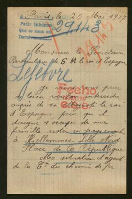 Expediente de la familia de Emile Lefebvre