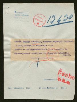 Expediente de Robet Eduard Rouxelin