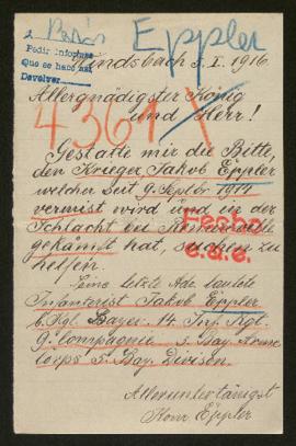 Expediente de Johann Jakob Eppler