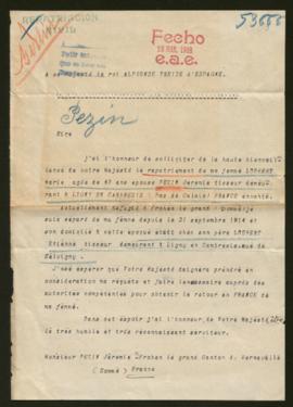 Expediente de Marie Pezin Loubert