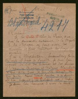 Expediente de las familias Blanchard y Evrard