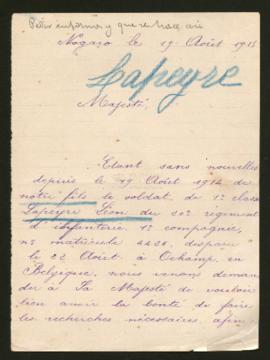 Expediente de Léon Lapeyre