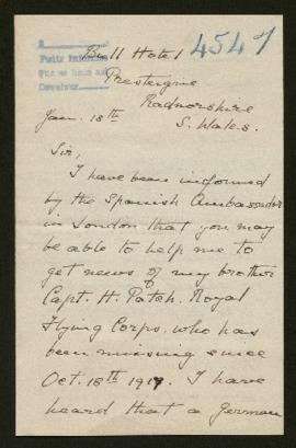 Expediente de H. Patch