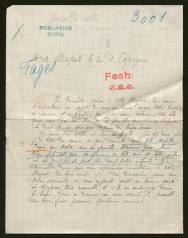Expediente de Achille Fagès y familia