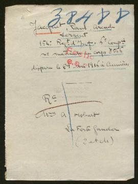 Expediente de Paul Arcade Jacquet