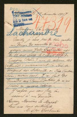 Expediente de Jules Lachambre