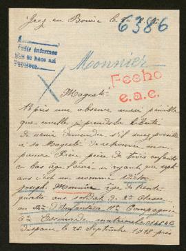 Expediente de Victor Joseph Monnier