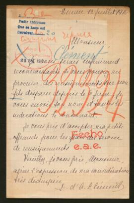 Expediente de Henri Jules Louis Pierre Clément