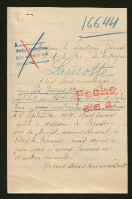 Expediente de Georges André Lamotte