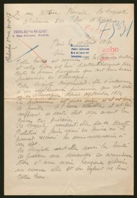 Expediente de Henri Baclet