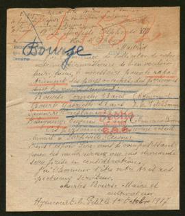 Expediente de la familia de Charles Bourse y la familia Lamarre Delagrange