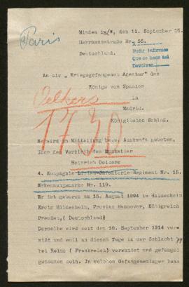 Expediente de Heinrich Oelkers