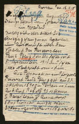 Expediente de Paul Pflug