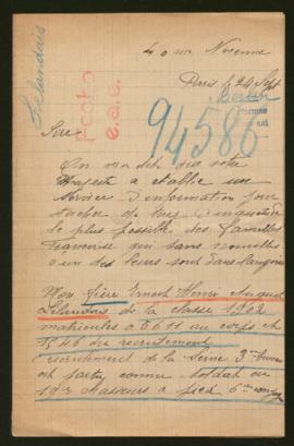 Expediente de Ernest Henri Auguste Lelandais