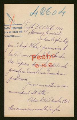 Expediente de Marcel Antoine Metge