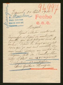 Expediente de Louis Gustave Mangin