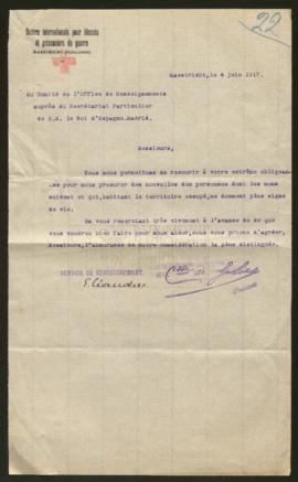 Expediente de madame veuve Georges Barbier y otros 22 civiles