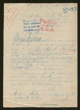 Expediente de Marcel Brichau