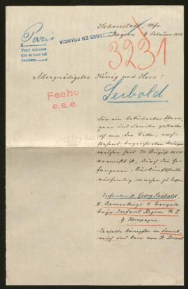 Expediente de Georg Seibold