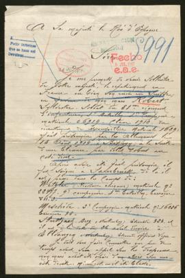 Expediente de Sylvestre Robert