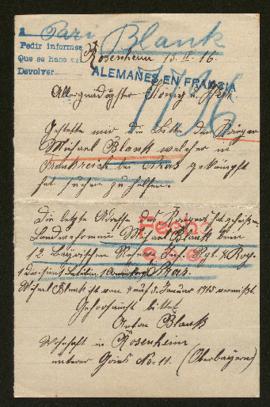 Expediente de Michael Blank