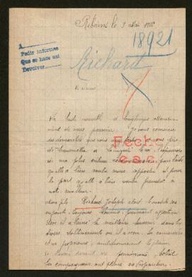 Expediente de Joseph Jules Richard