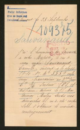 Expediente de Camille Sauvanaud