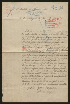 Expediente de Pierre Auguste Faure