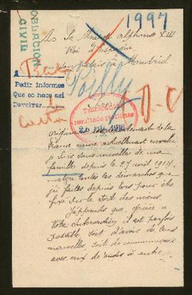 Expediente de la familia Poilly Mauduyt y madame veuve Mauduyt