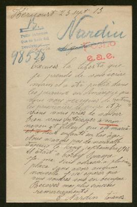 Expediente de Paul Louis Nardin