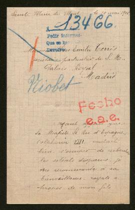 Expediente de Louis Pierre Desiré Niobet