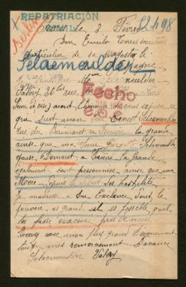 Expediente de la familia Sclacmeulder y Georgette Demaret Sclacmeulder