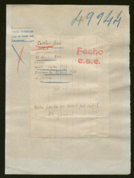 Expediente de Jean Cettier