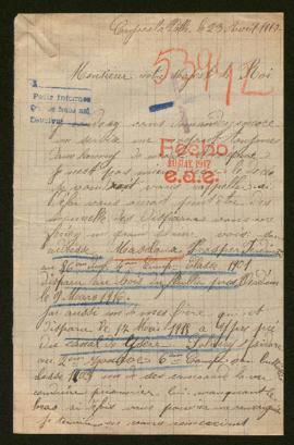 Expediente de Prosper Ferdinand Masclaux e Isidore Salvery
